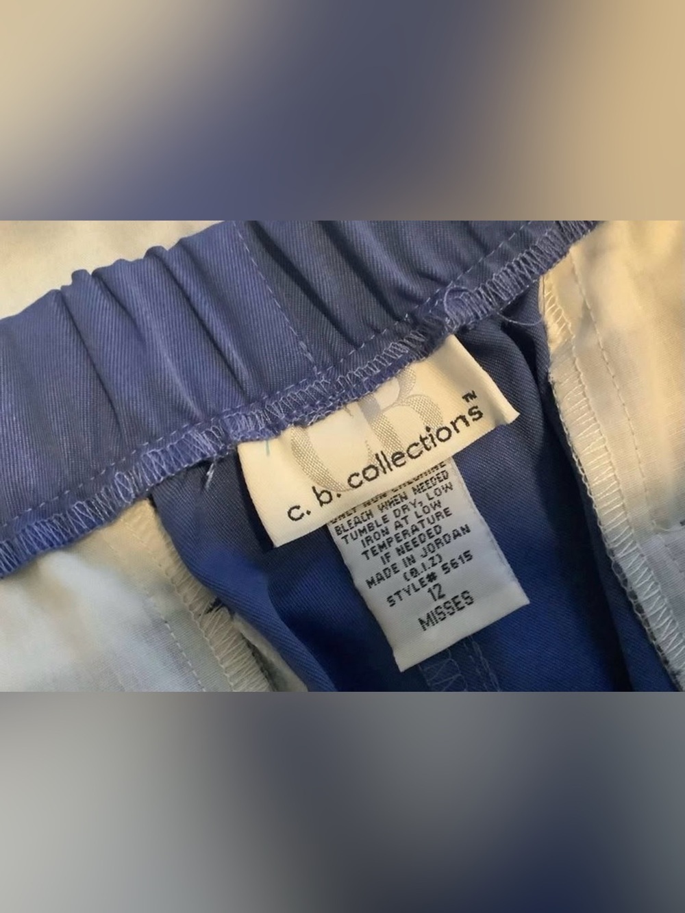 Women’s Blue Cropped stretch Dress Pants size 12 - Picture 4 of 10